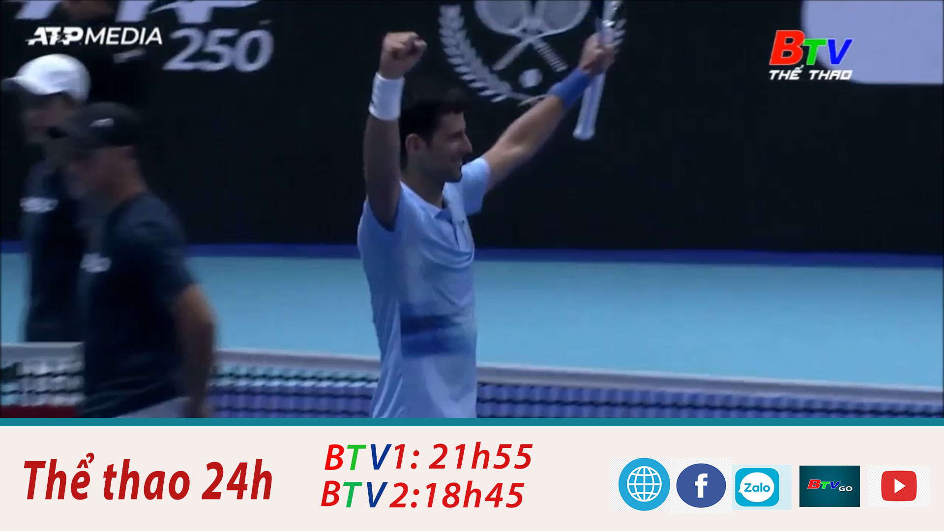 	Vô địch Tel Aviv mở rộng – Djokovic có danh hiệu thứ 89